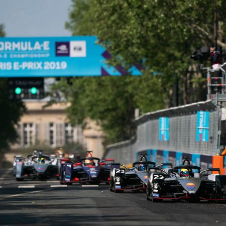 Nissan e.dams scores first front-row lockout in Paris