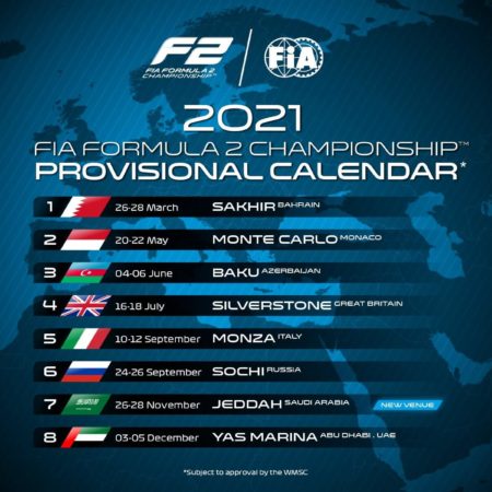 F2 reveals 2021 calendar